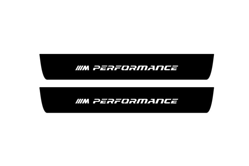 BMW 5 G60 2023+ Led Door Sill Pro With Logo M Performance (Premium Painting)