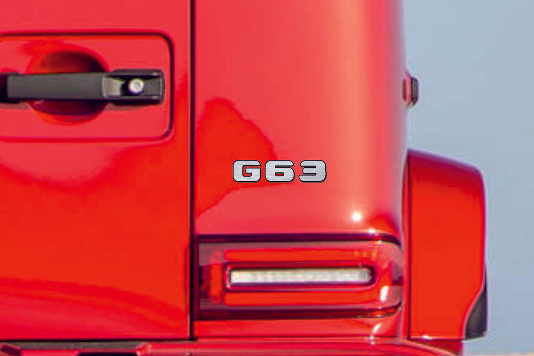Mercedes tailgate trunk rear 3D emblem with G63 logo (type MIXT)