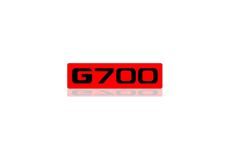 Mercedes G-Class Emblem & Badges set with G700 logo (Type 2) Mercedes emblems decoinfabric RED BLACK