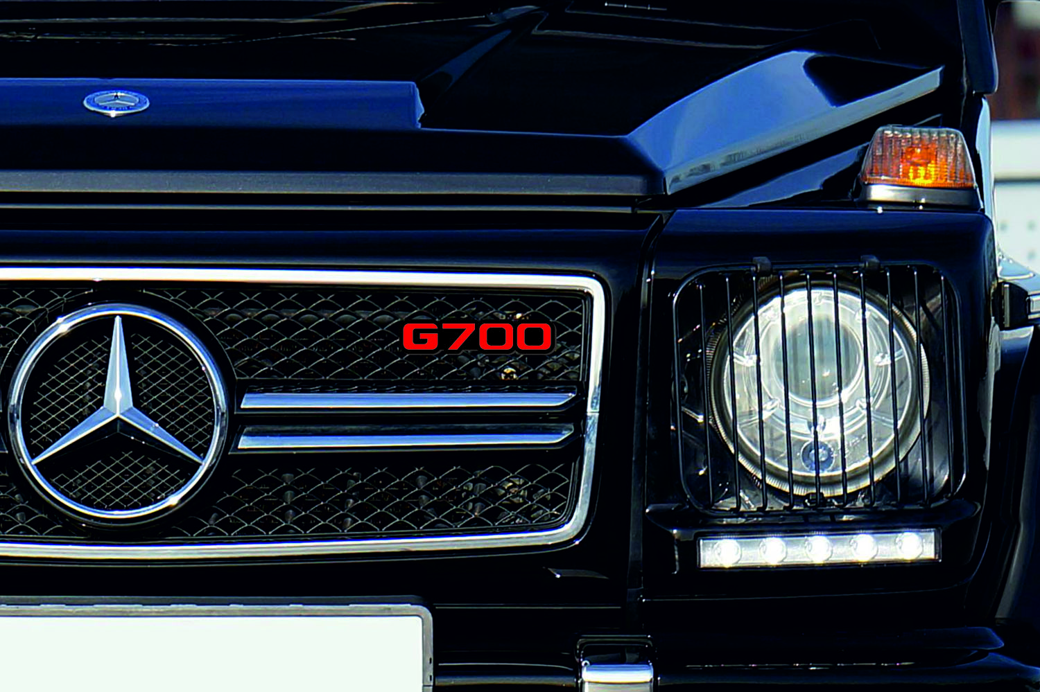 Mercedes G-Class Radiator grille emblem with G700 logo