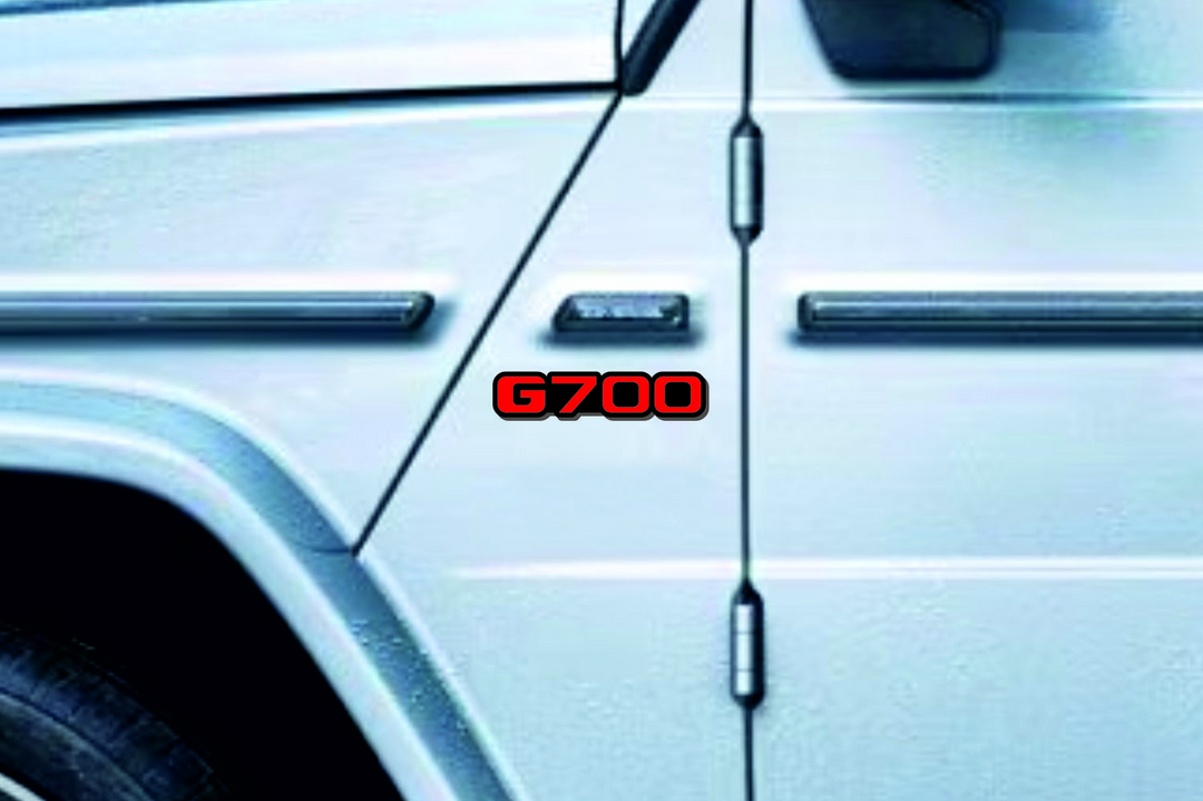 Mercedes G-Class Emblem & Badges set with G700 logo Mercedes emblems decoinfabric