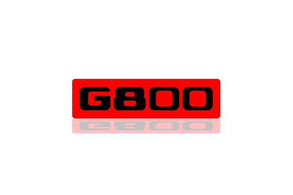 Mercedes G-Class tailgate trunk rear emblem with G800 logo (type 2)