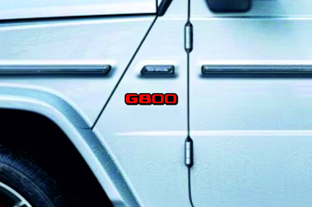 Mercedes G-Class emblem for fenders with G800 logo fender decoinfabric