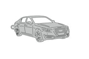 Car Keychain for Genesis G90 I 2015-2021 (type 3D) Keychains opdesign