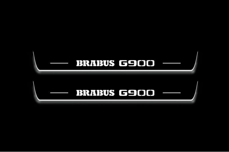 Mercedes G-Class W464 2018+ LED Door Sills PRO With Brabus G900 Logo