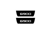 Mercedes G-Class W464 2018+ Led Door Sill Pro With Logo G900 (Premium Painting) Mercedes Led Door Sills PRO opdesign