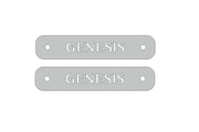 Stainless Steel Floor Mats Emblems Set Badges with Genesis Logo Car Mats Badges Decoin