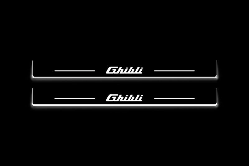 BMW 5 E60 Soglie delle porte a led con logo M Perfomance