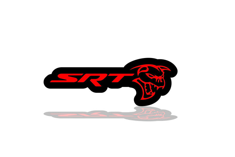Dodge Illuminated LED Radiator Grille Emblems and Badges with SRT Ghoul logo Dodge Led emblems decoinfabric