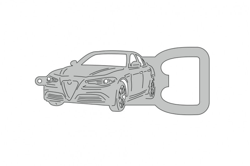 Keychain Bottle Opener for Alfa Romeo Giulia 2016+ Keychains opdesign