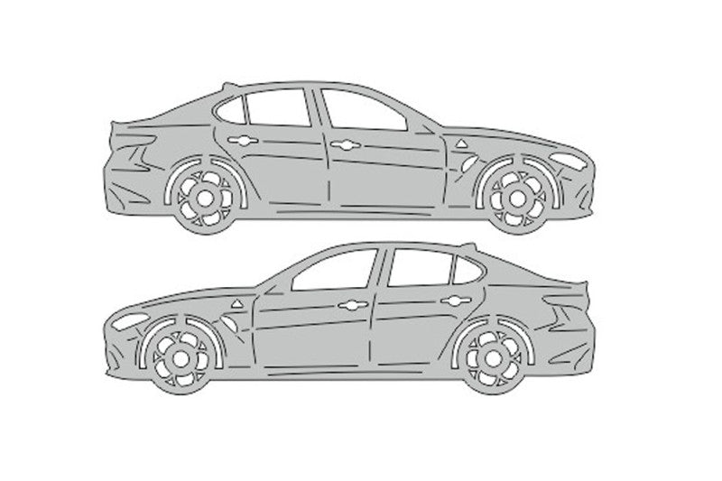 Alfa Romeo Giulia (2016+) Floor Mat Emblem Set – Stainless Steel Badges Car Mats Badges Decoin