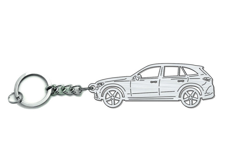 Car Keychain for Mercedes GLC-Class II X254 (type STEEL) Keychains opdesign