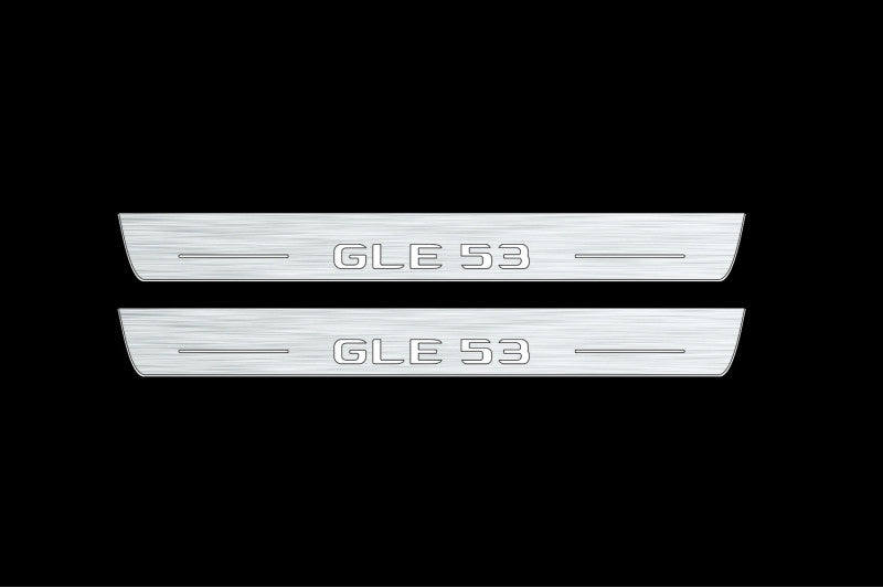 Mercedes GLE II W167 2019+ Car Door Sill With Logo GLE 53 Mercedes Led Door Sills opdesign