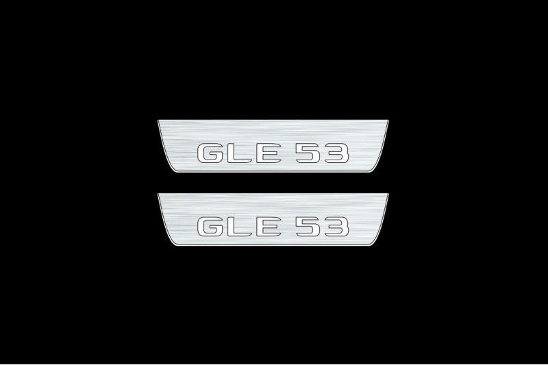 Mercedes GLE II W167 2019+ Car Door Sill With Logo GLE 53 Mercedes Led Door Sills opdesign
