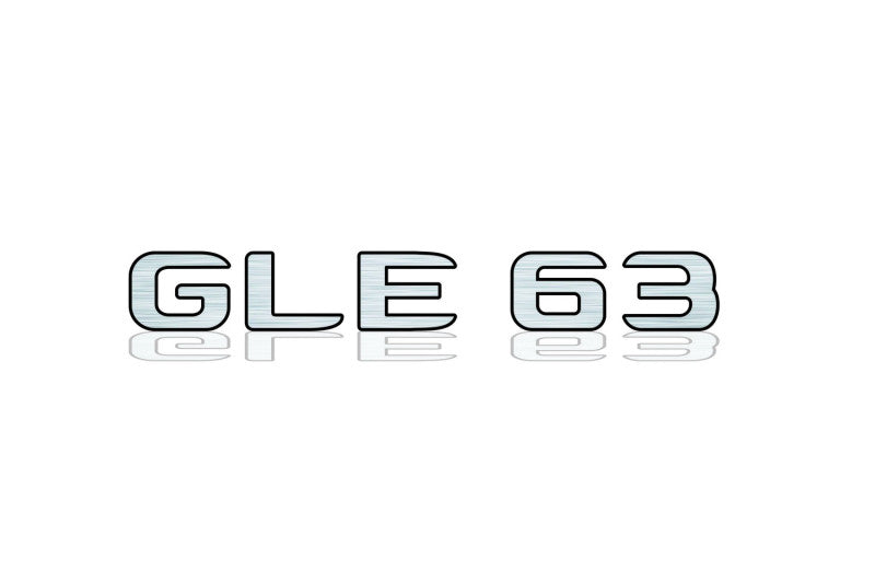 Mercedes tailgate trunk rear 3D emblem with GLE 63 logo (type MIXT)