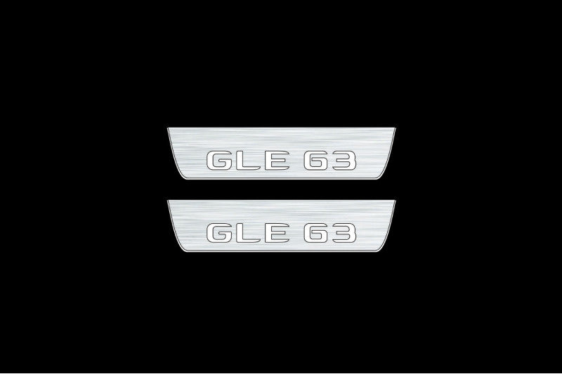 Mercedes GLE II W167 2019+ Car Door Sill With Logo GLE 63 Mercedes Led Door Sills opdesign
