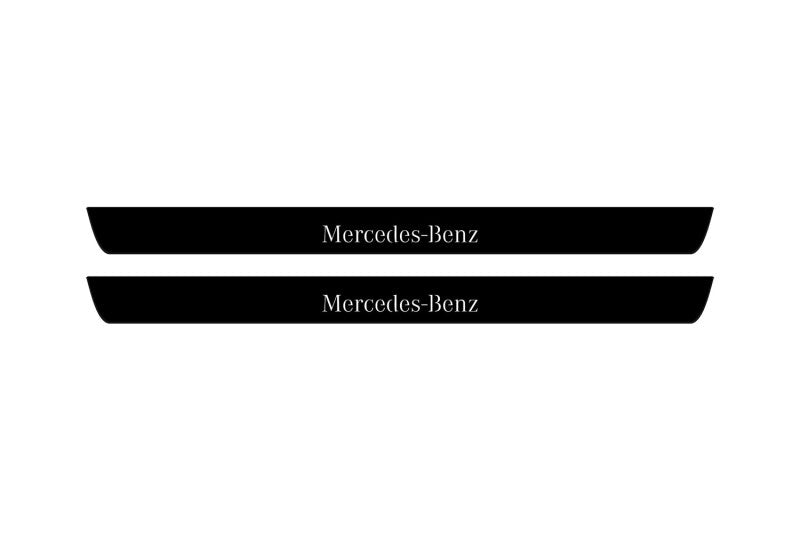 Mercedes GLK X204 2008-2015 Led Door Sill Pro With Logo Mercedes-Benz (Premium Painting)