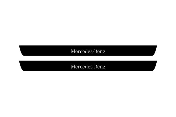 Mercedes GLK X204 2008-2015 Led Door Sill Pro With Logo Mercedes-Benz (Premium Painting)