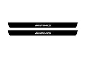 Mercedes GLK X204 2008-2015 Led Door Sill Pro With Logo AMG (Premium Painting) Mercedes Led Door Sills PRO opdesign
