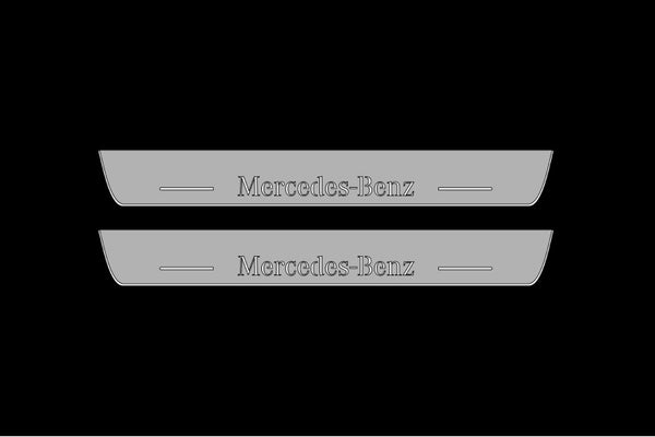 Mercedes GLS I 2015-2019 Led Door Sills With Logo Mercedes-Benz