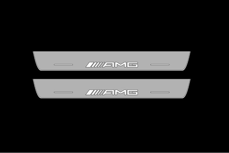 Mercedes GLS I 2015-2019 Led Door Sills With Logo AMG