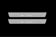 Mercedes GLS I 2015-2019 Led Door Sills With Logo AMG Mercedes Led Door Sills opdesign