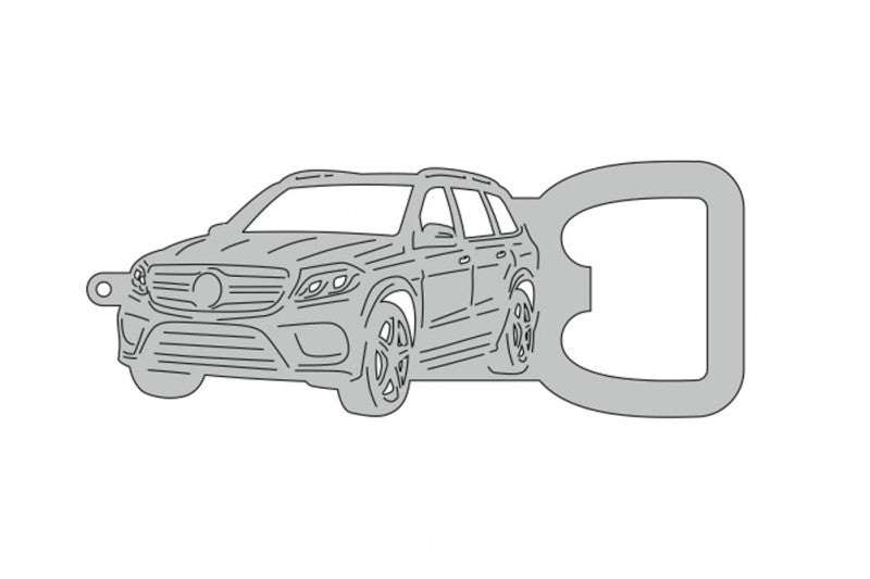 Keychain Bottle Opener for Mercedes GLS-Class I 2015-2019 Keychains opdesign