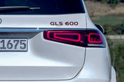 Maybach tailgate trunk rear 3D emblem with GLS 600 logo (type MIXT)