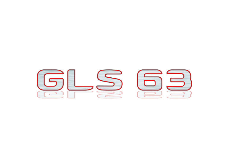 Mercedes tailgate trunk rear 3D emblem with GLS 63 logo (type MIXT)