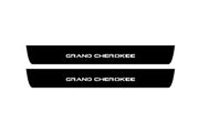 Jeep Grand Cherokee IV 2010-2021 Led Door Sill Pro With Logo Grand Cherokee (Premium Painting) Jeep Led Door Sills PRO opdesign
