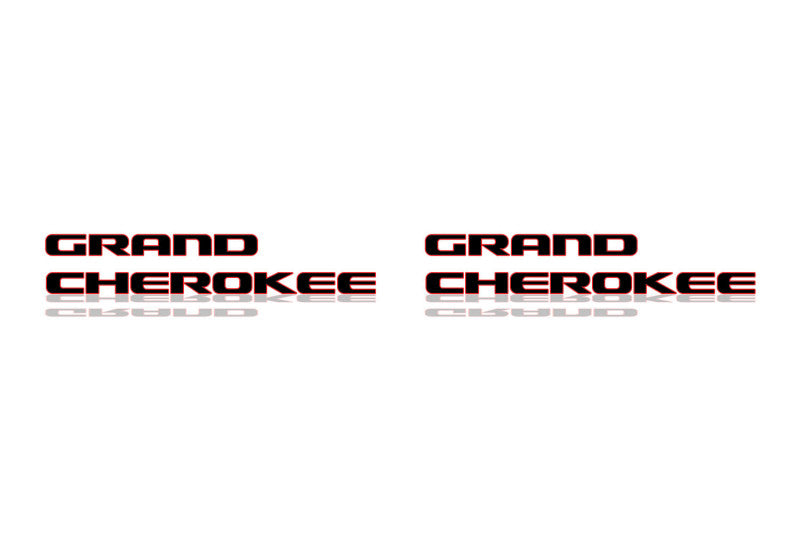 Jeep 3D emblem for fenders with Grand Cherokee logo (type MIXT) Jeep emblems decoinfabric