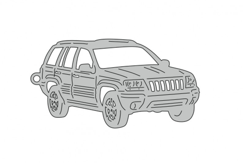 Car Keychain for Jeep Grand Cherokee II 1999-2005 (type 3D) Keychains opdesign