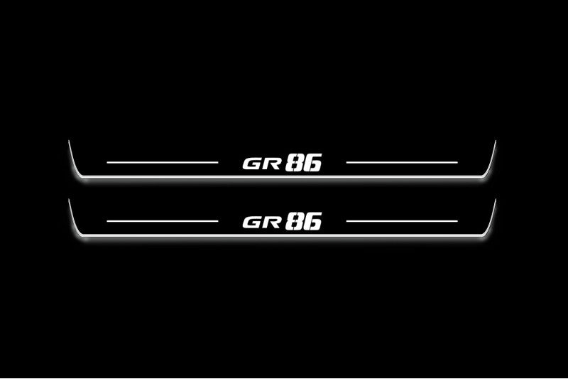 Toyota GR86 2021+ LED Door Sills With GR86 Logo