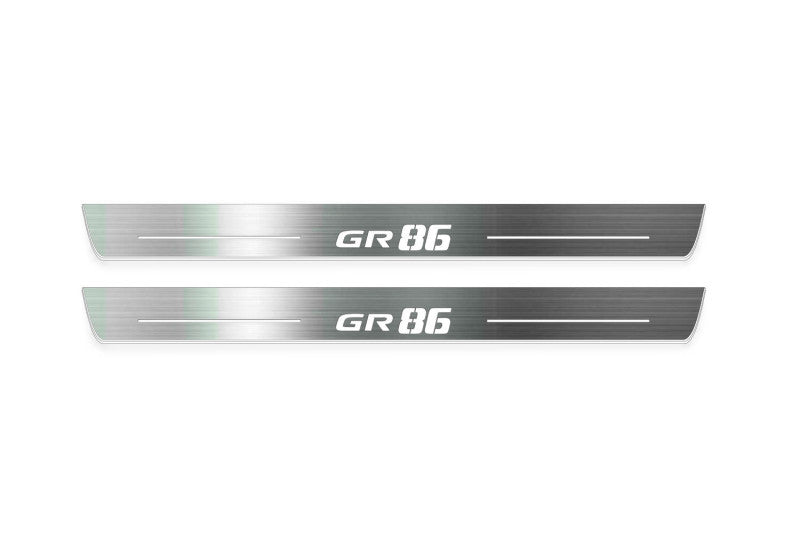 Toyota GR86 2021+ LED Door Sills With GR86 Logo