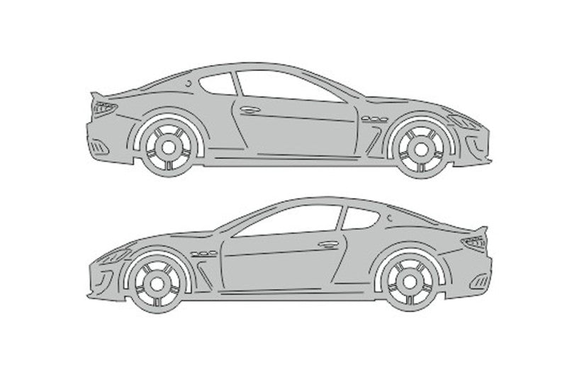 Maserati GranTurismo I (2007-2023) Floor Mat Emblem Set – Stainless Steel Badges Car Mats Badges Decoin