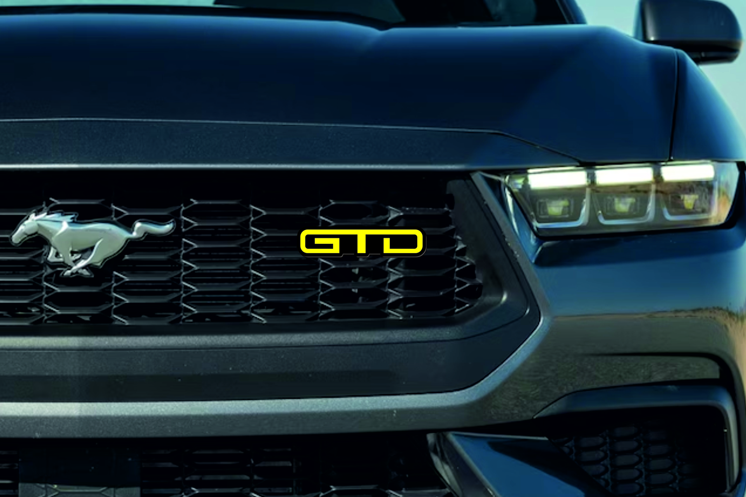 Ford Mustang Emblem & Badge Set - Grille and Tailgate GTD logo Ford emblems decoinfabric