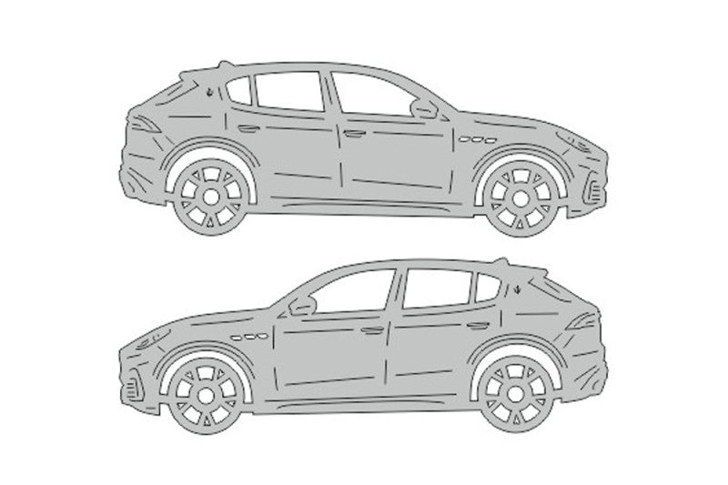 Maserati Grecale (2022+) Floor Mat Emblem Set – Stainless Steel Badges Car Mats Badges Decoin