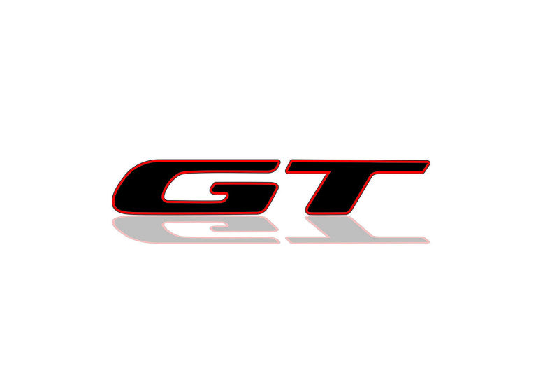 Dodge tailgate trunk rear 3D emblem with GT logo (type MIXT)