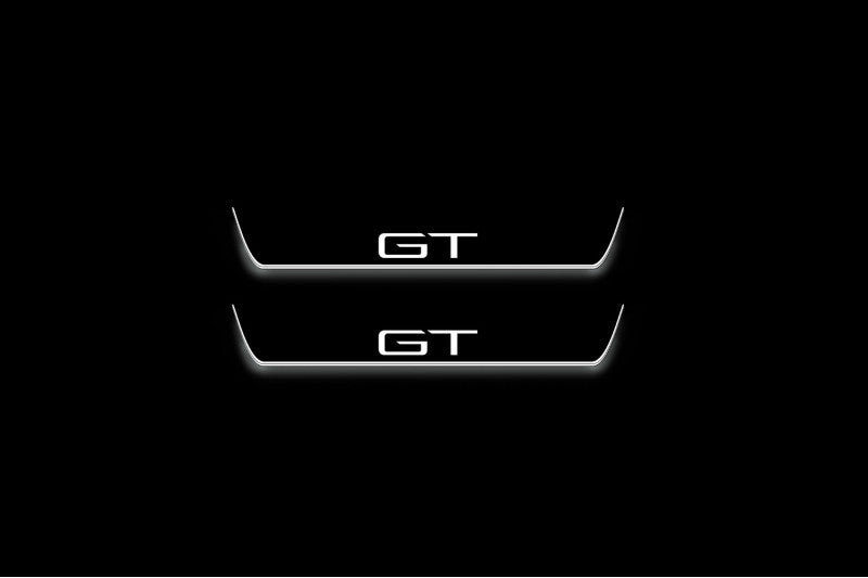 Mustang Mach-E 2020+ LED Door Sills PRO With Logo GT Ford Led Door Sills