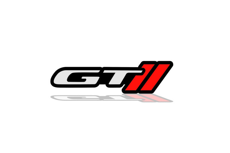 Dodge Radiator grille emblem with GT Dodge logo Dodge emblems decoinfabric BLACK WHITE