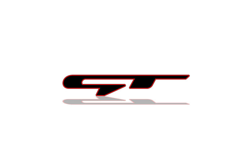 KIA tailgate trunk rear 3D emblem with GT logo (type MIXT) KIA emblems decoinfabric
