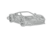 Car Keychain for Ford GT II 2016-2022 (type 3D) Keychains opdesign