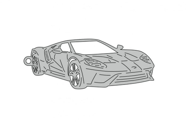 Car Keychain for Ford GT II 2016-2022 (type 3D) - decoinfabric