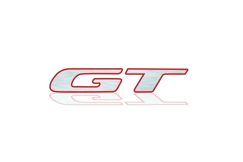 Dodge tailgate trunk rear 3D emblem with GT logo (type MIXT)