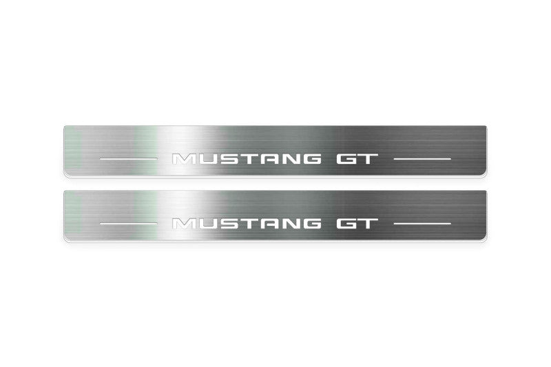 Ford Mustang VII 2023+ Illuminated LED Door Sill Plates With Mustang GT Logo