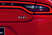 Dodge tailgate trunk rear emblem with GT Dodge logo Dodge emblems decoinfabric