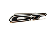 Ford Radiator grille emblem with GT logo (Type 3) Ford emblems decoinfabric BLACK SILVER MIRROR
