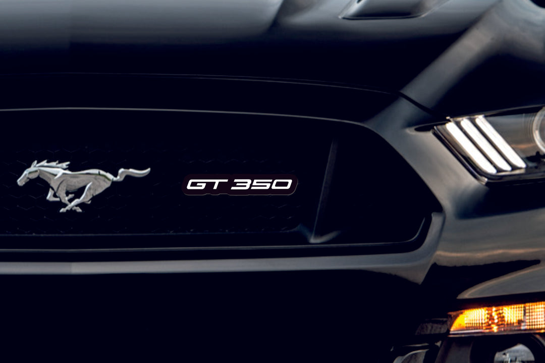 Ford Illuminated LED Radiator Grille Emblems and Badges with GT350 logo Ford Led Emblems decoinfabric