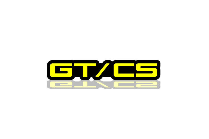 Ford tailgate trunk rear emblem with GT/CS logo (type 2) Ford emblems decoinfabric
