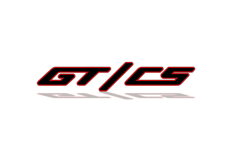 Ford tailgate trunk rear 3D emblem with GT/CS logo (type MIXT) Ford emblems decoinfabric